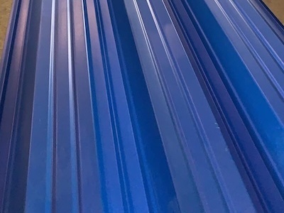 Окрашенный профнастил С10-1100, 0,7 мм, синий