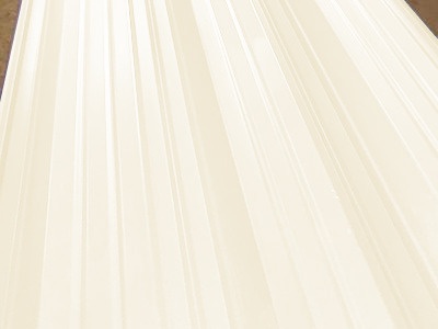 Окрашенный профнастил С10-1100, 0,5 мм, слоновая кость