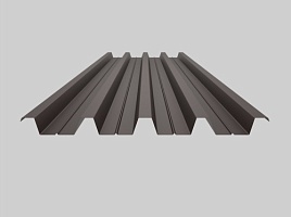 фото 1 - окрашенный профнастил н60-845, 0,7 мм, шоколадно-коричневый