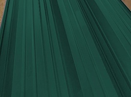 Окрашенный профнастил НС44-1000, 0,45 мм, зеленый мох