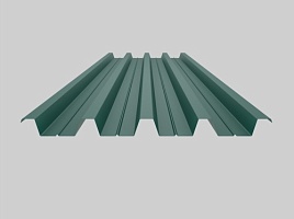 фото 1 - окрашенный профнастил н60-845, 0,45 мм, зеленый мох