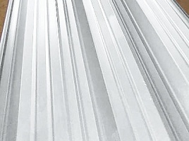 Окрашенный профнастил С10-1100, 0,6х1110 мм, серо-белый