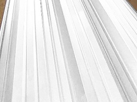 Окрашенный профнастил С20-1100, 0,7 мм, белый